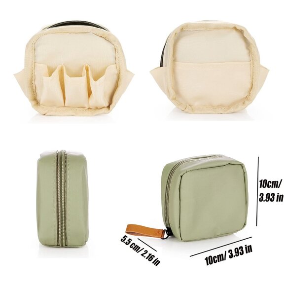 Mini Cosmetic Bag, Travel Makeup Pouch, Portable Waterproof Cosmetic Pouch for L - Picture 4 of 7